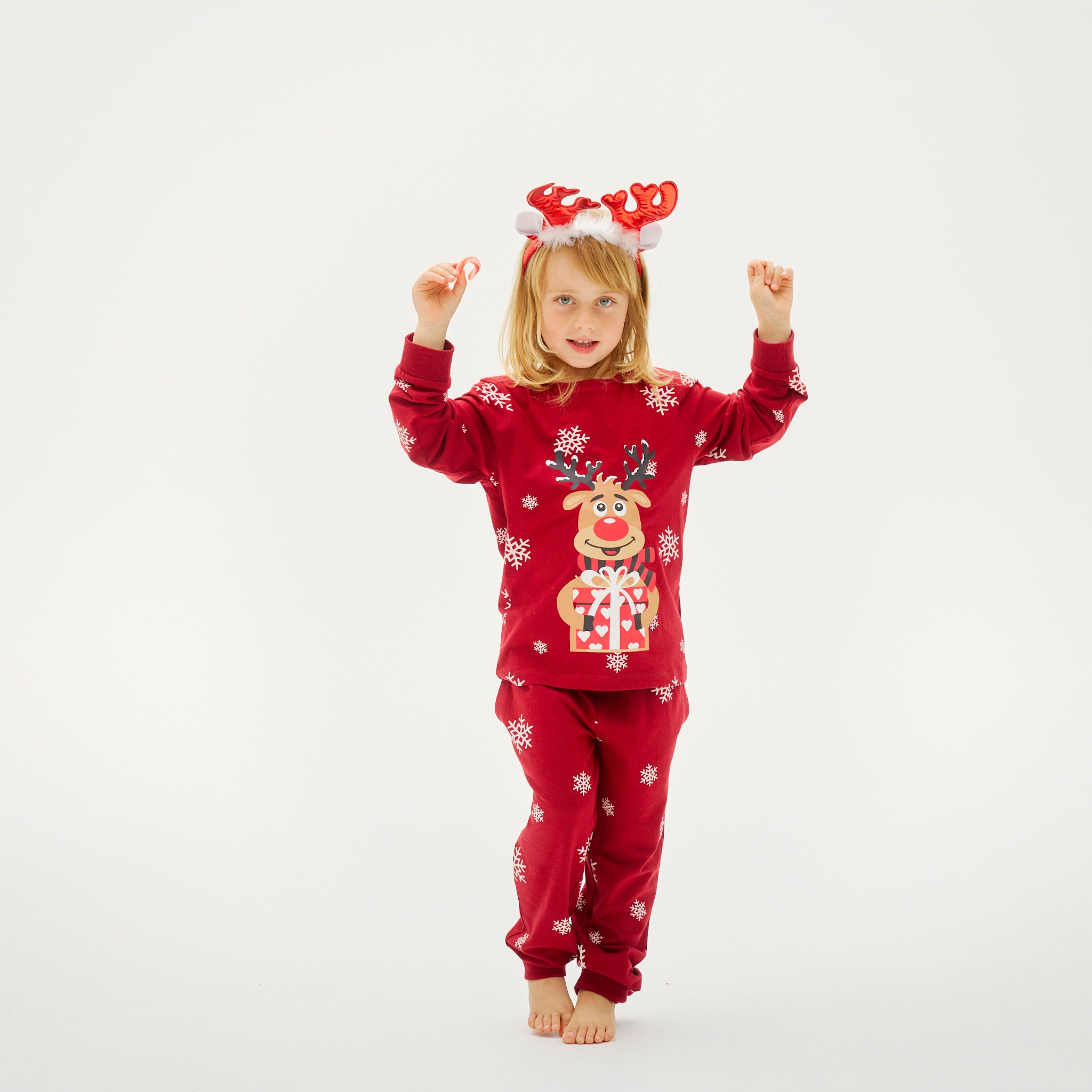 Pyjama Adorable De Rudolphe Rouge - Enfants